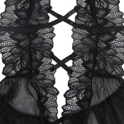 Subblime - Teddy Halter Neck Dos Nu Dentelle Noir L/Xl